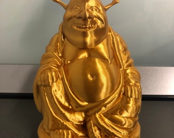 gold shrek buddha